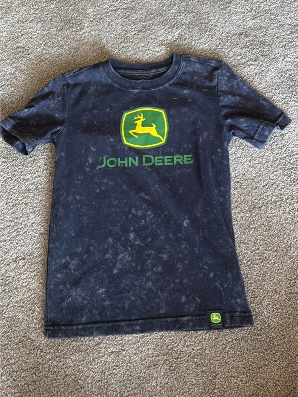 Boys 4/5 John Deere Navy Tee